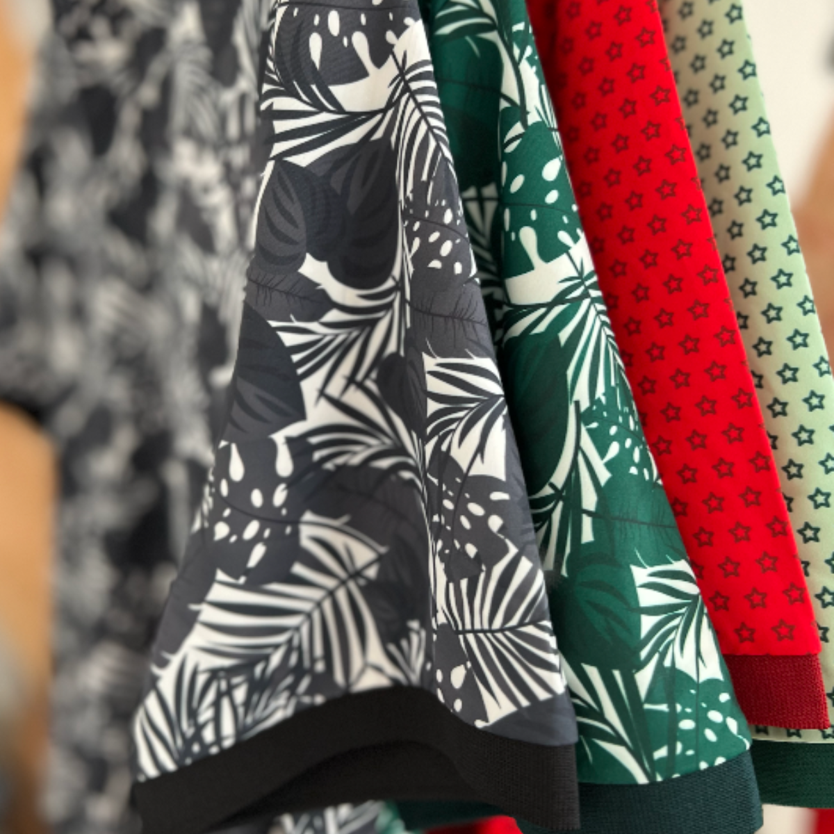 Close-up of the performance technical fabric chosen for the DLK golf polo.