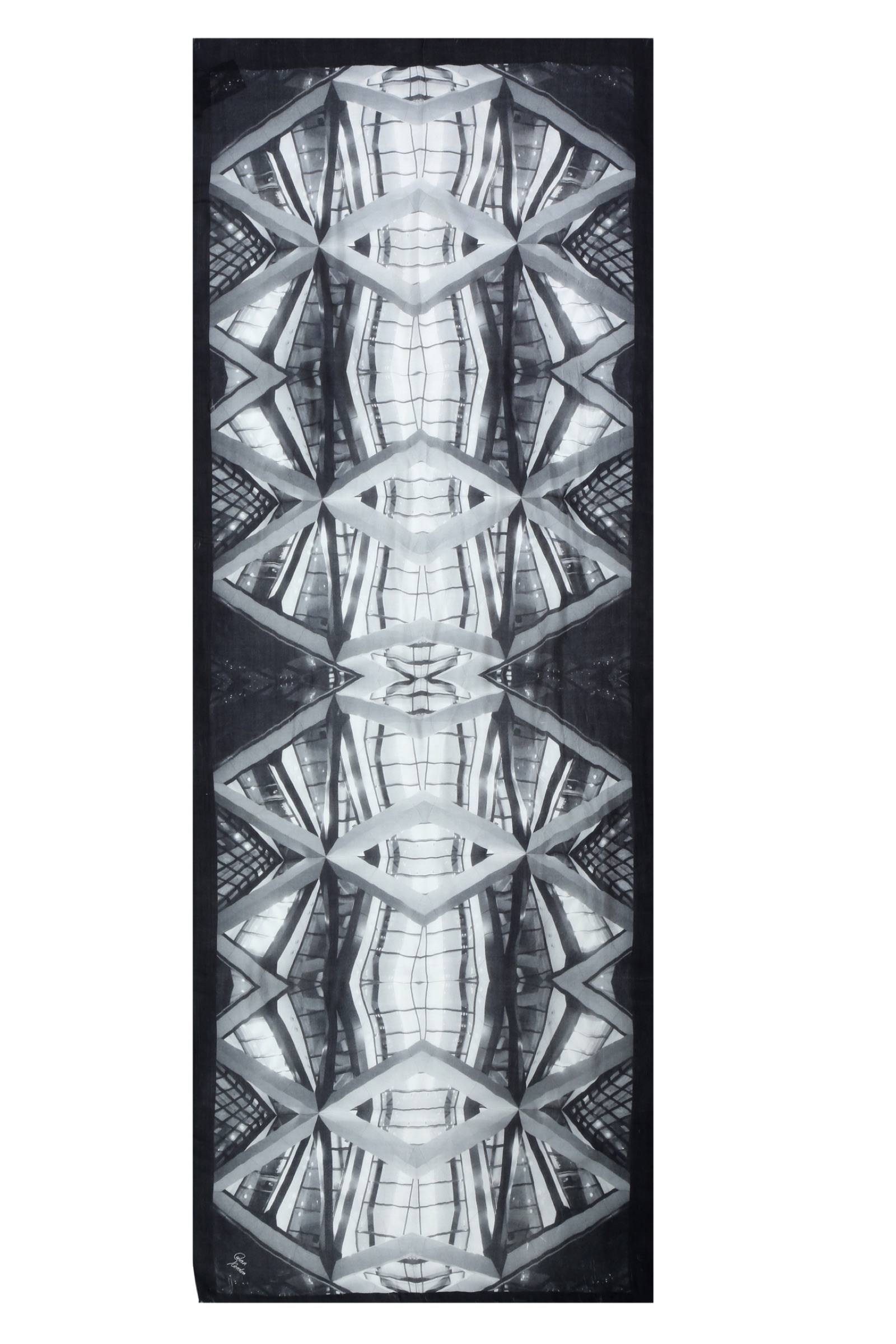 Space Age, Norman Foster architecture translated to scarf.