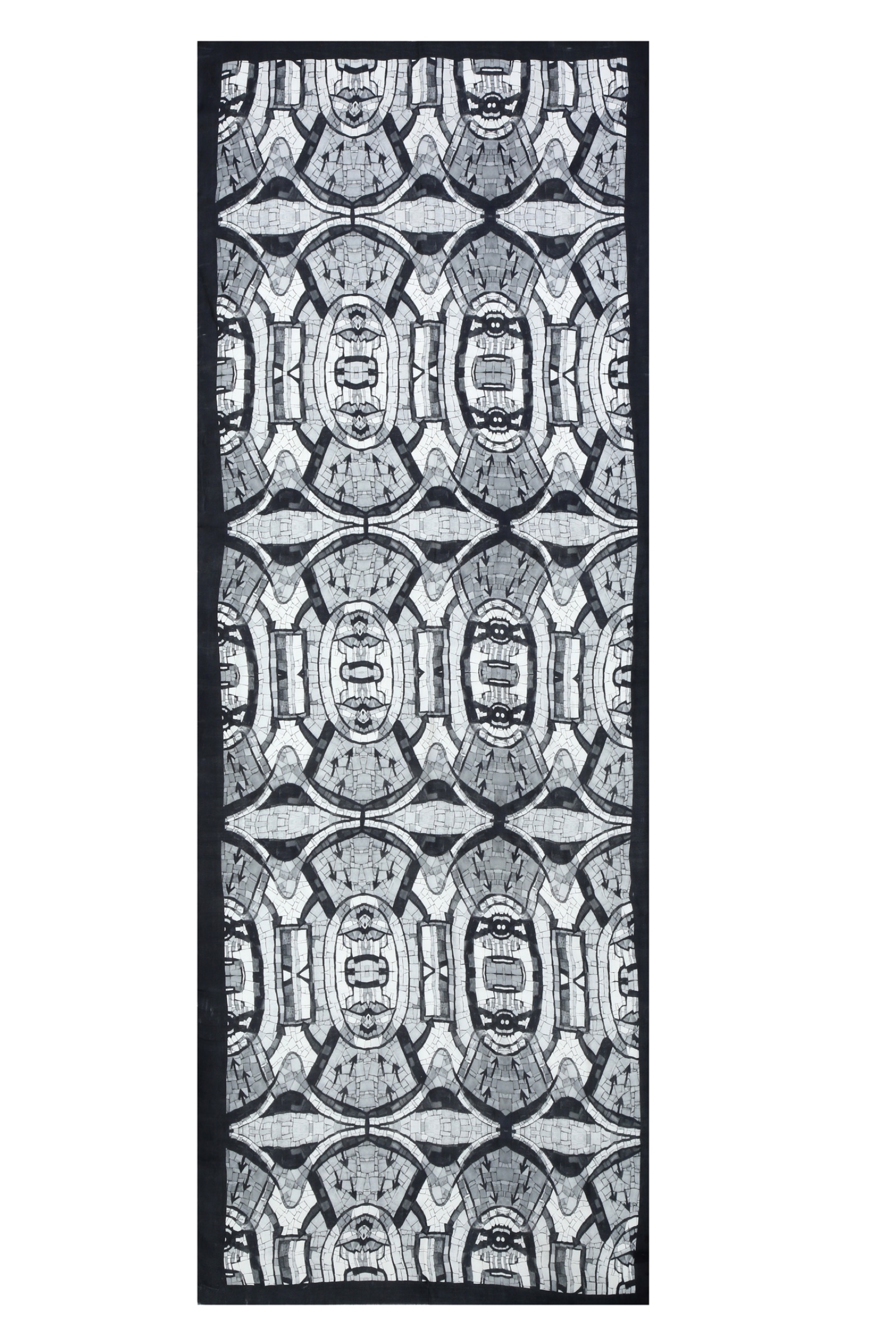 Underground Tunnelling, Eduardo Paolozzi mosaic photograph translated to scarf.