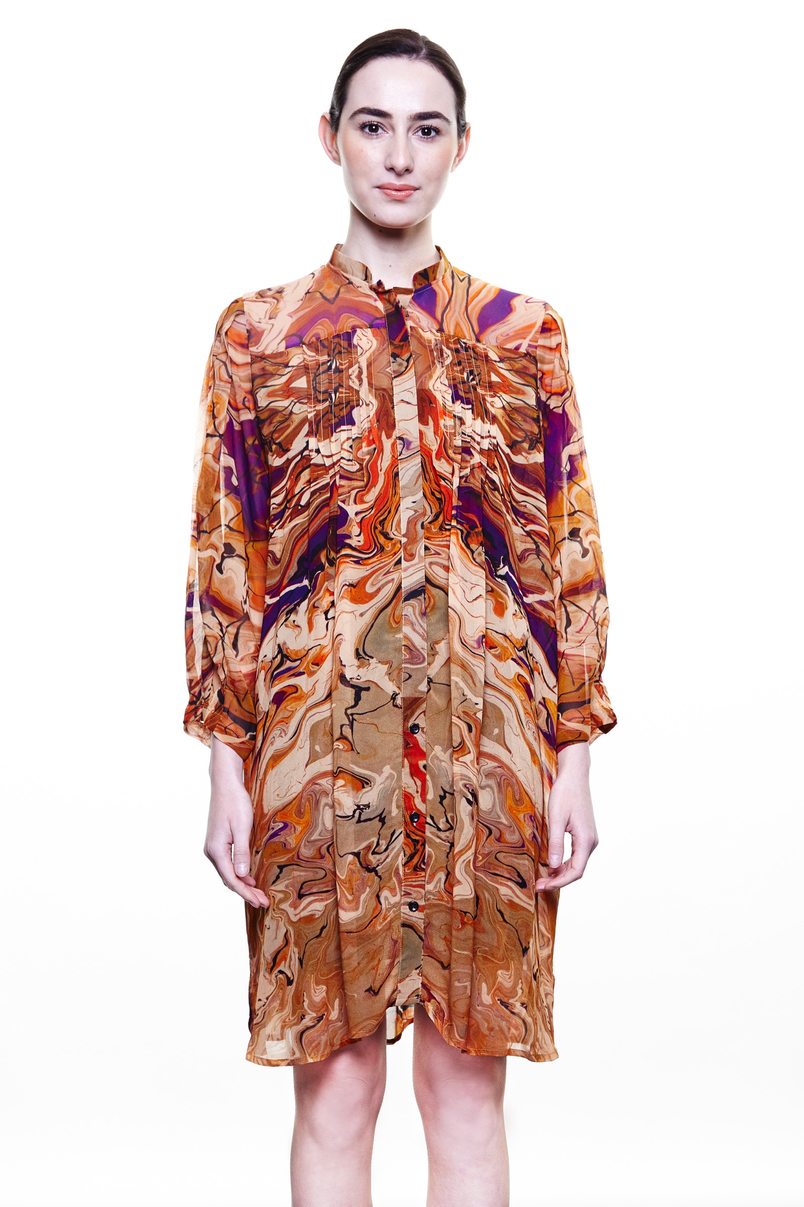 British Museum shirt dress in an alternate colourway.