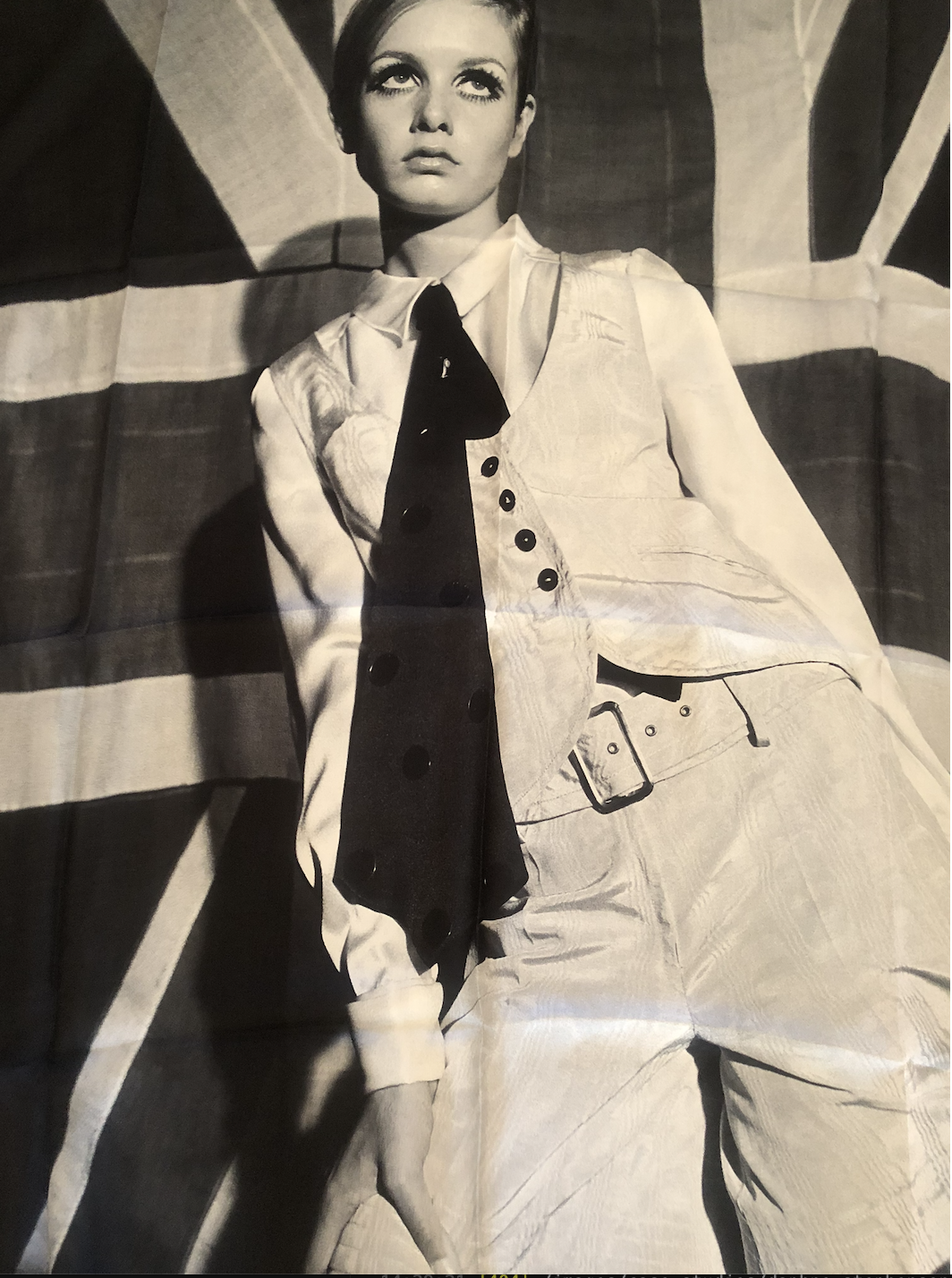 Mary Quant exhibition scarf, Bhavna Rishi London for V&A Museum